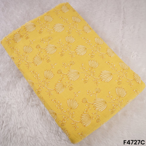 Printed Cotton Slub Fabric- F4727